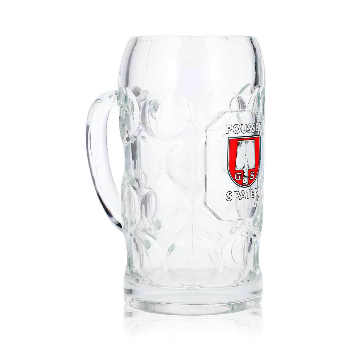 Bicchiere da birra Spaten, boccale da 1 l, boccale Pousset con rilievo di Monaco, boccale da birra Seidel, boccale Humpen – Vista 3