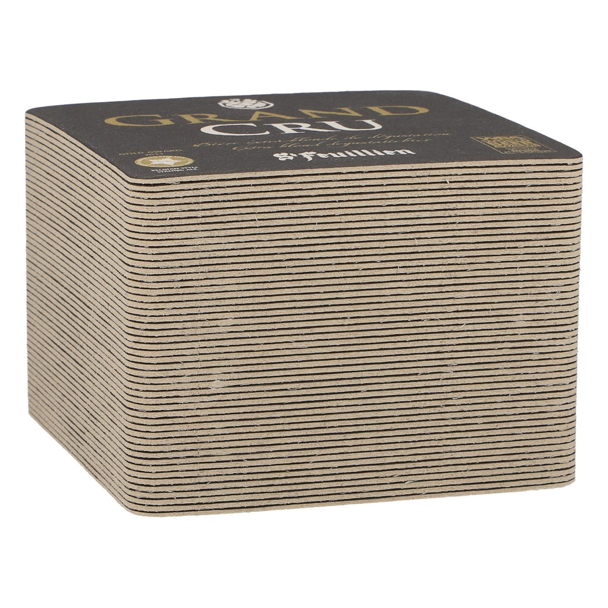 St. Feuillen Birra Sottobicchiere nuovo Carta nero Sottobicchiere in feltro – Vista 2