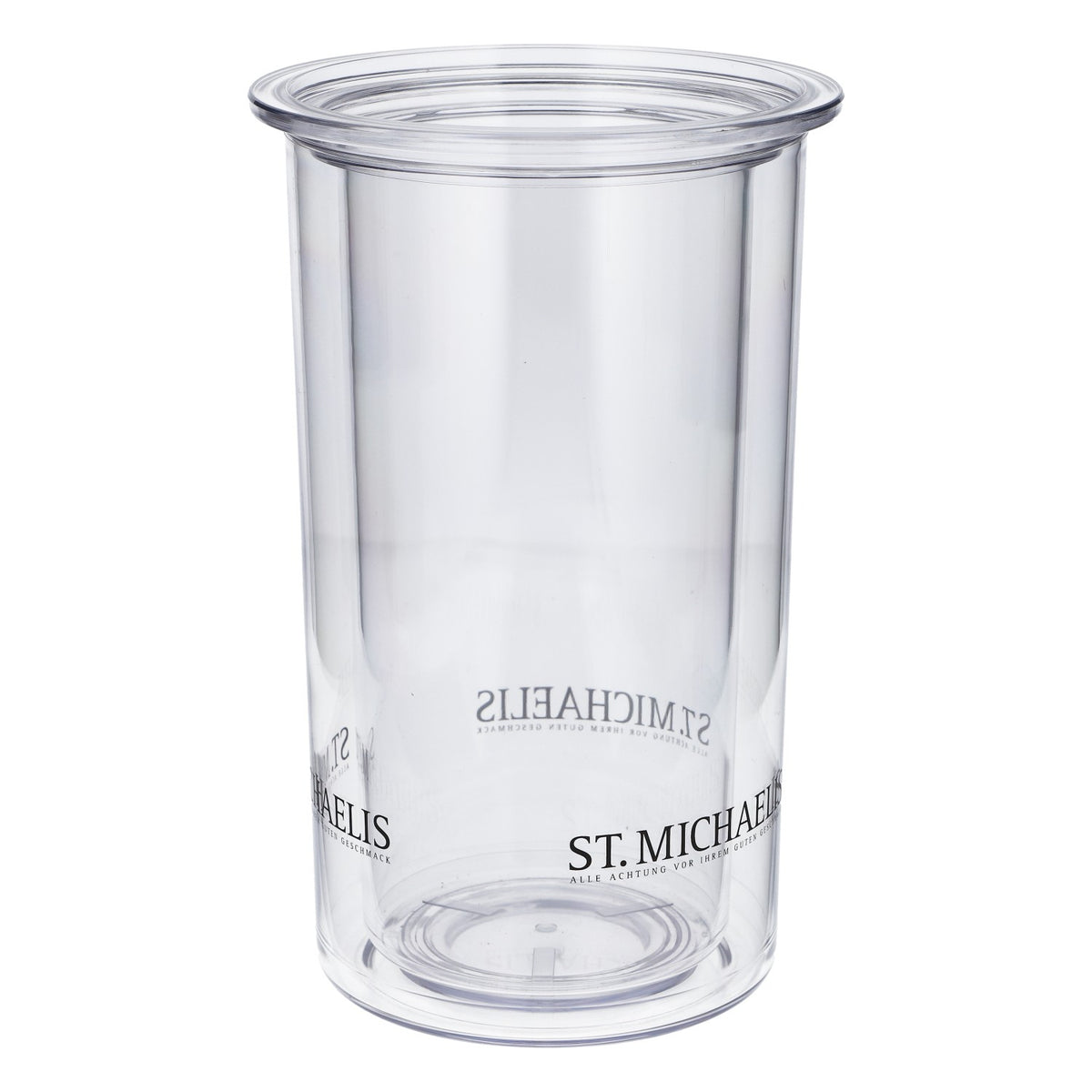 St. Michaelis Raffreddatore per bottiglie d'acqua in acrilico trasparente a doppia parete, elegante – Vista 2