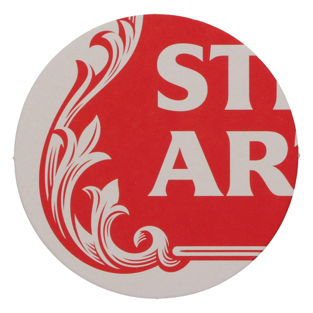 Stella Artois - Sottobicchiere per birra, diametro 10,5 cm, nuovo, in carta rossa – Vista 3