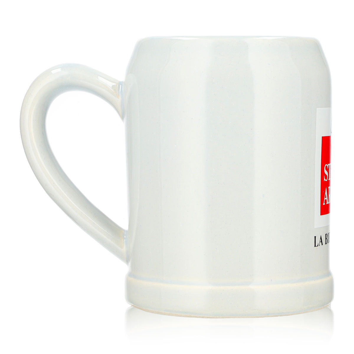 Bicchiere da birra Stella Artois da 0,5 l, boccale in terracotta con logo grande in terracotta – Vista 4