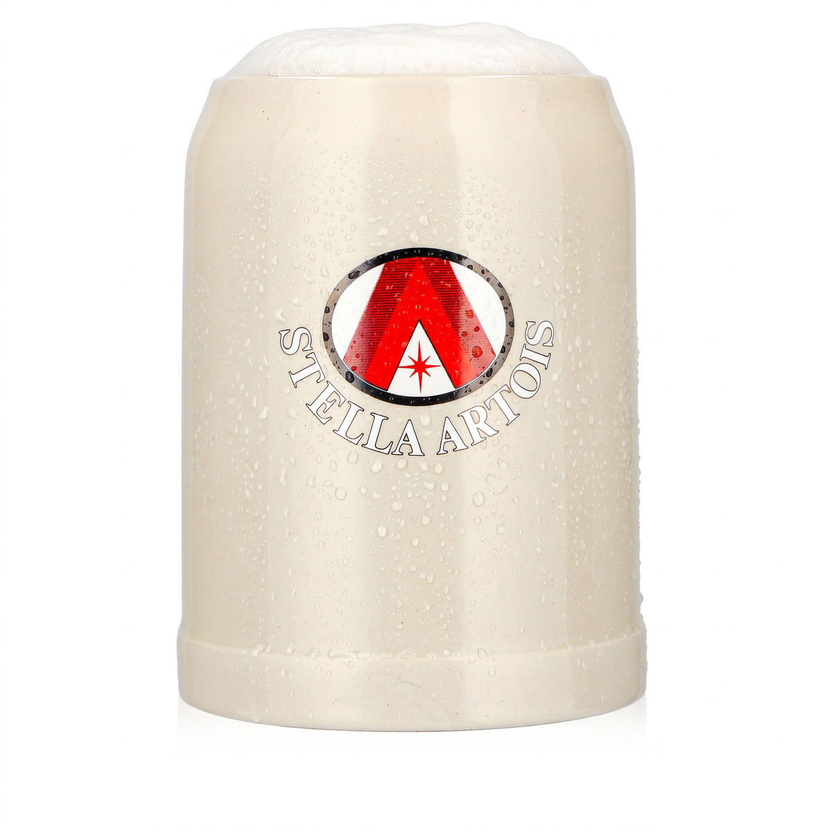 Bicchiere da birra Stella Artois da 0,5 l, boccale in ceramica con "A" rossa