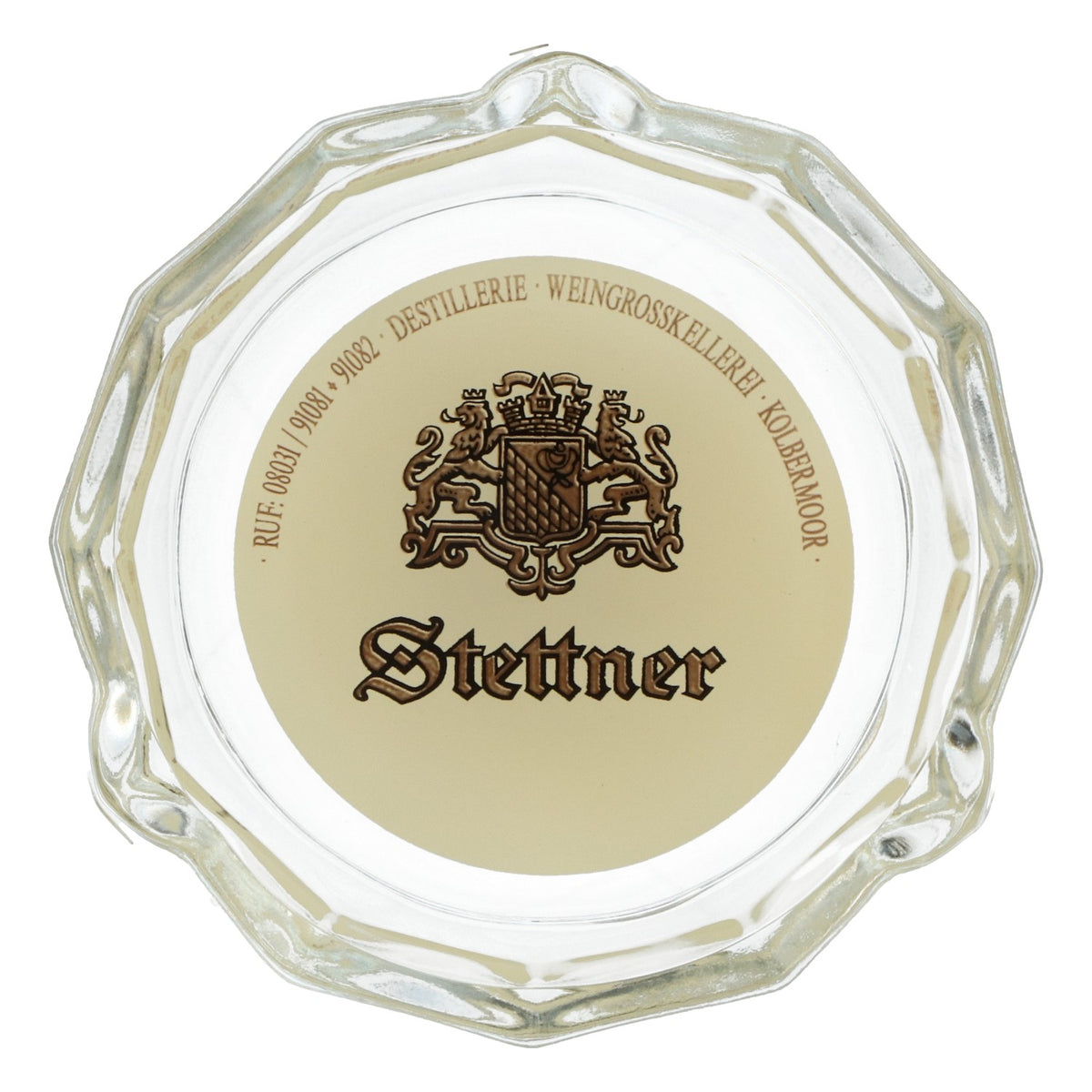 Stettner Bicchiere da birra Posacenere Dodecagono Logo bianco Ruhr Kristall – Vista 4
