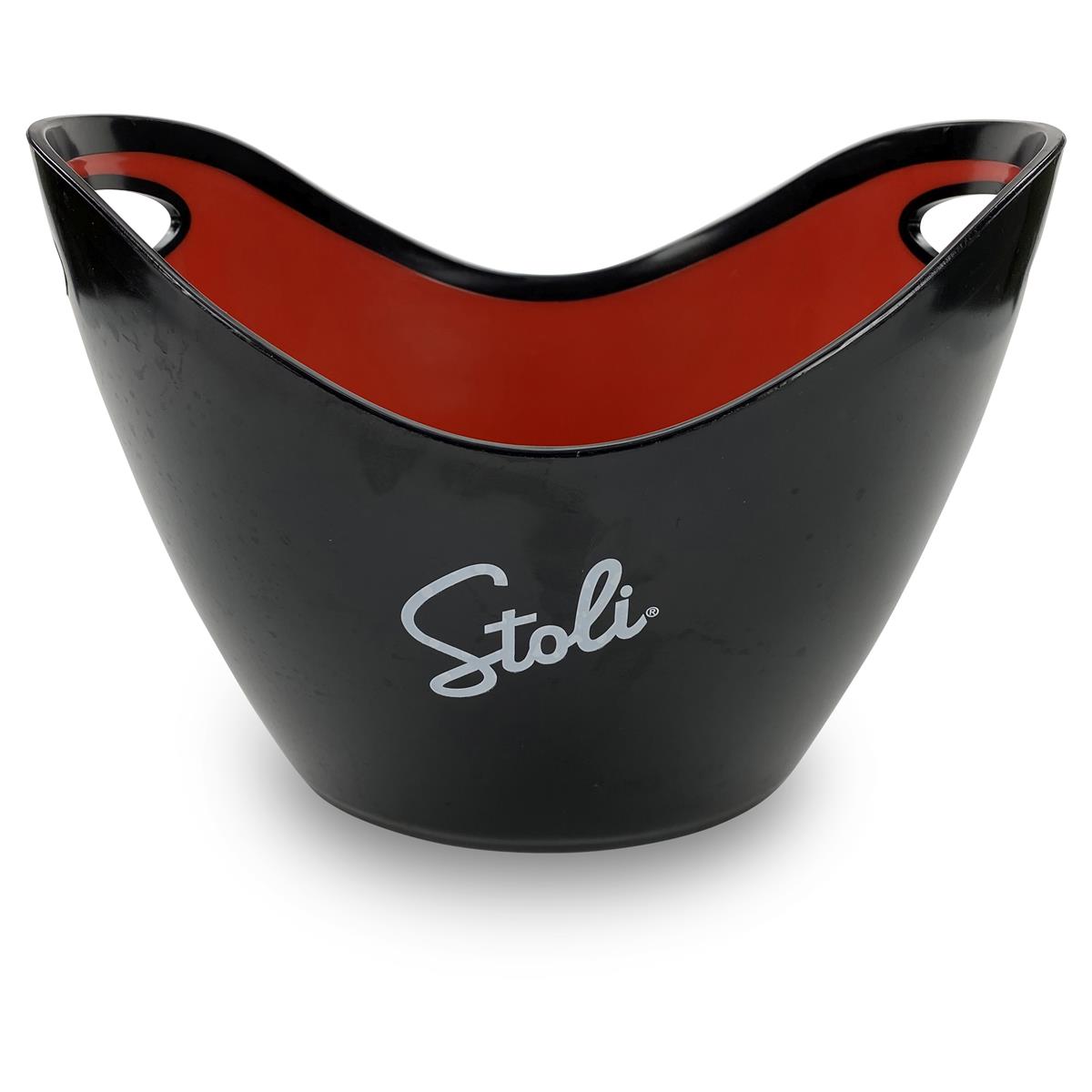 Stolichnaya Vodka Raffredda bottiglie Contenitore per cubetti di ghiaccio piccolo rosso nero – Vista 2