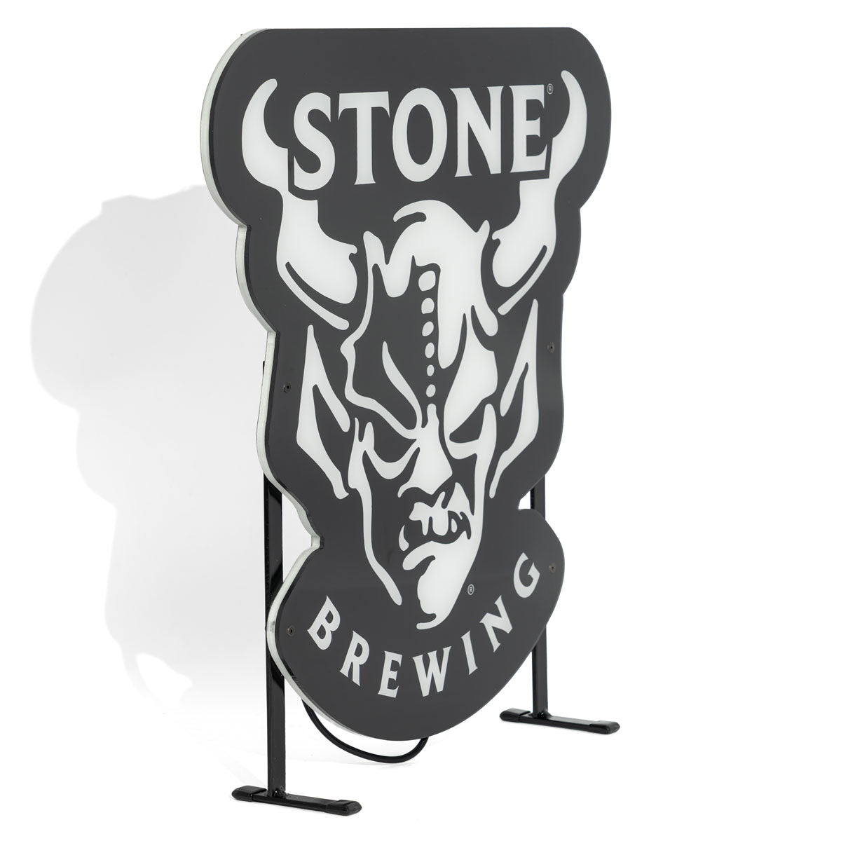 Insegna luminosa a LED Stone Brewing Bier, inclusa alimentazione, 38x41 cm – Vista 3
