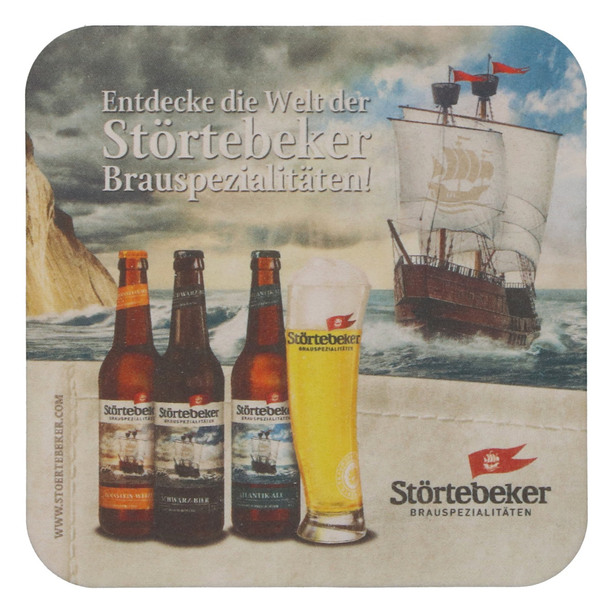 Sottobicchieri Störtebeker Atlantik-Ale, 100 pezzi, accessori da bar per birra, nuovi – Vista 3