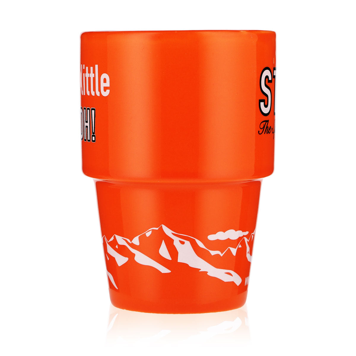Stroh Rum Bicchiere Tazza in ceramica Tazza da caffè Arancione "Add a little STROH!" – Vista 3