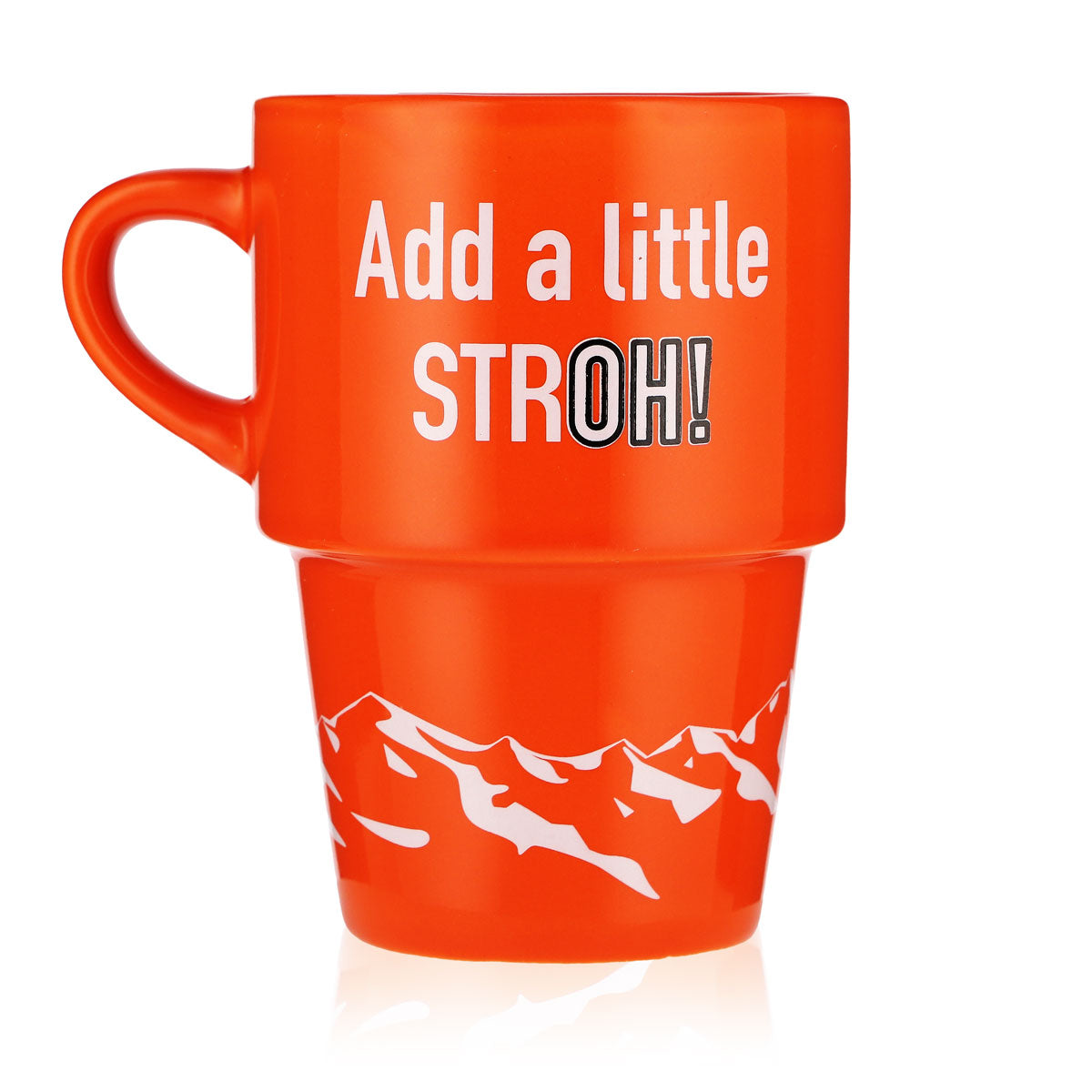 Stroh Rum Bicchiere Tazza in ceramica Tazza da caffè Arancione "Add a little STROH!" – Vista 4