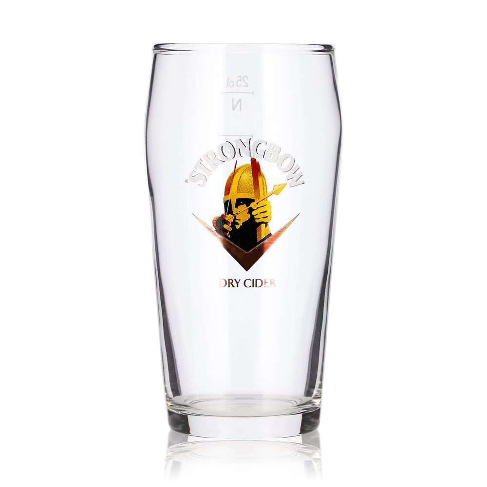 Bicchiere da sidro Strongbow da 0,25 l, bicchiere da birra con logo Schützen, boccale da birra Willibecher, boccale Seidel