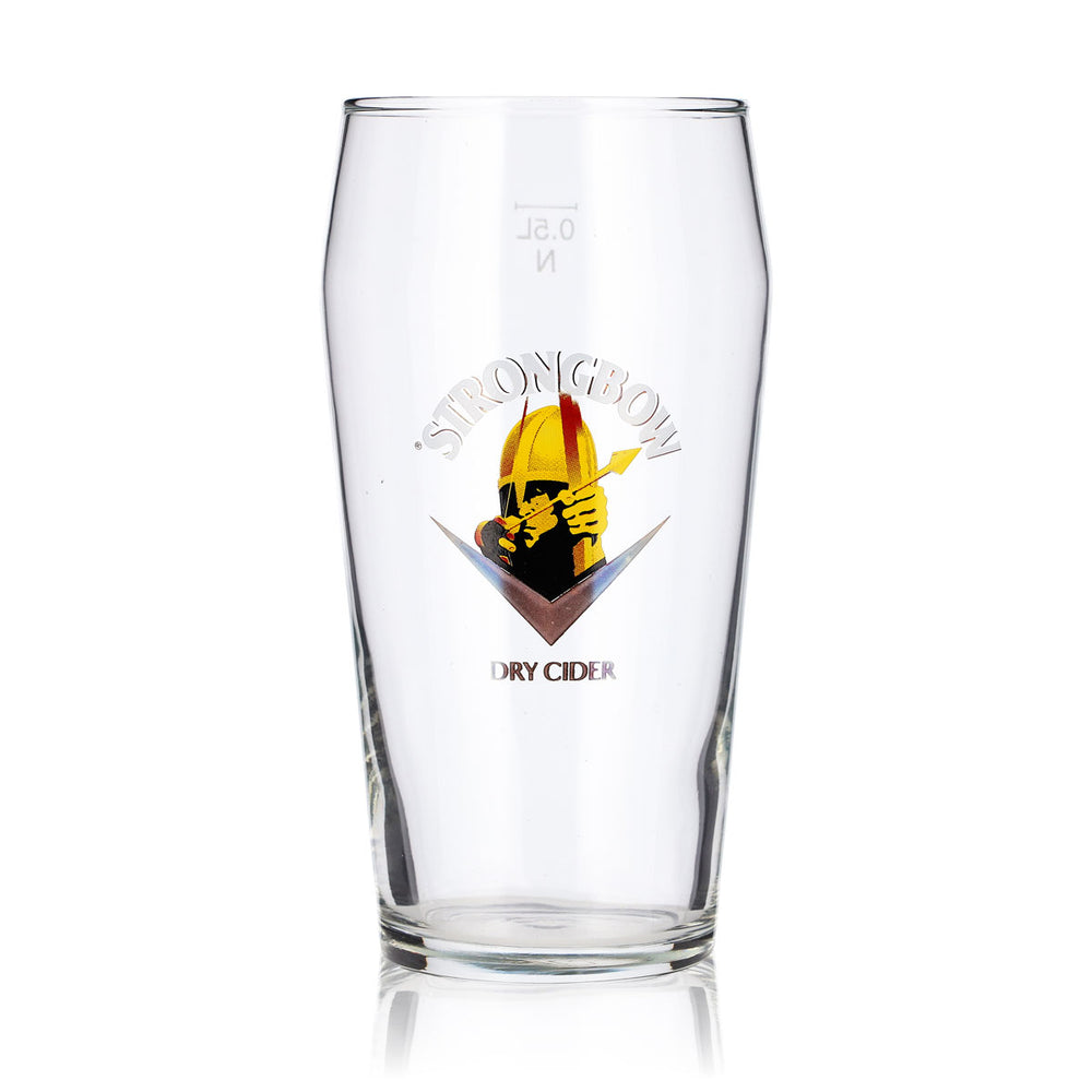 Bicchiere da sidro Strongbow da 0,5 l, bicchiere da birra con logo Schützen, boccale da birra Willibecher, boccale da birra Seidel