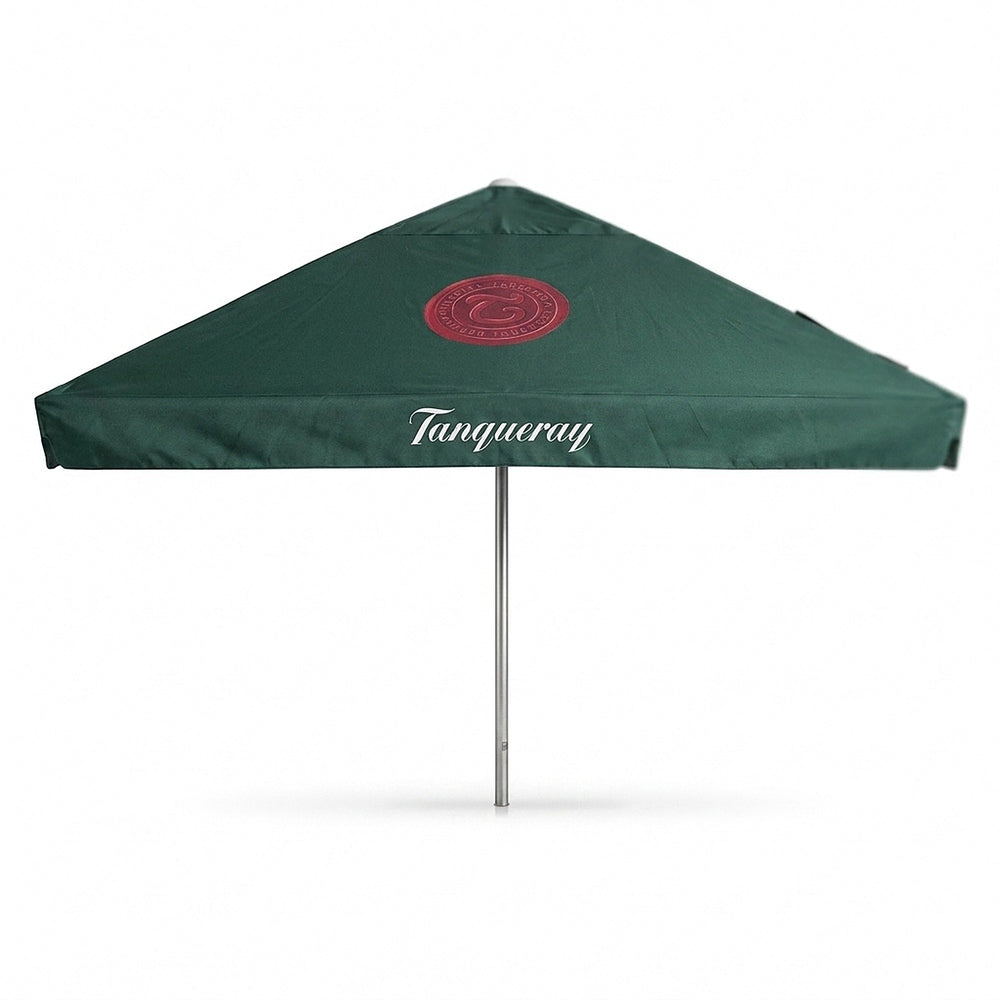 Ombrellone Tanqueray Gin 3x3 m con LED per birreria, ristorante e birreria all’aperto