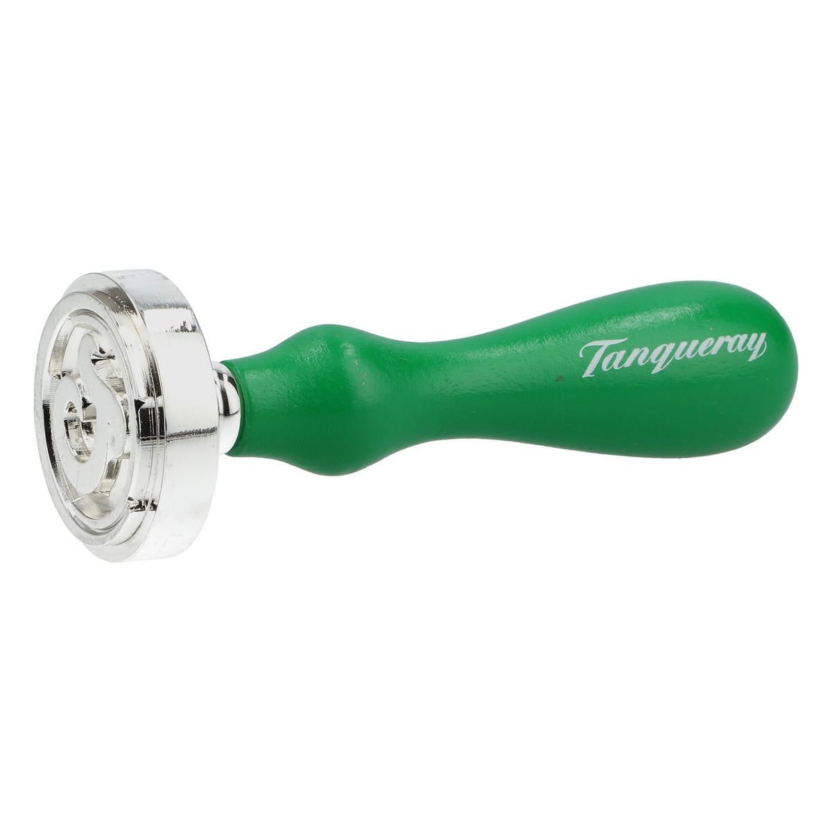 Tanqueray Gin Timbro Timbro sigillo in metallo con manico in legno verde – Vista 2