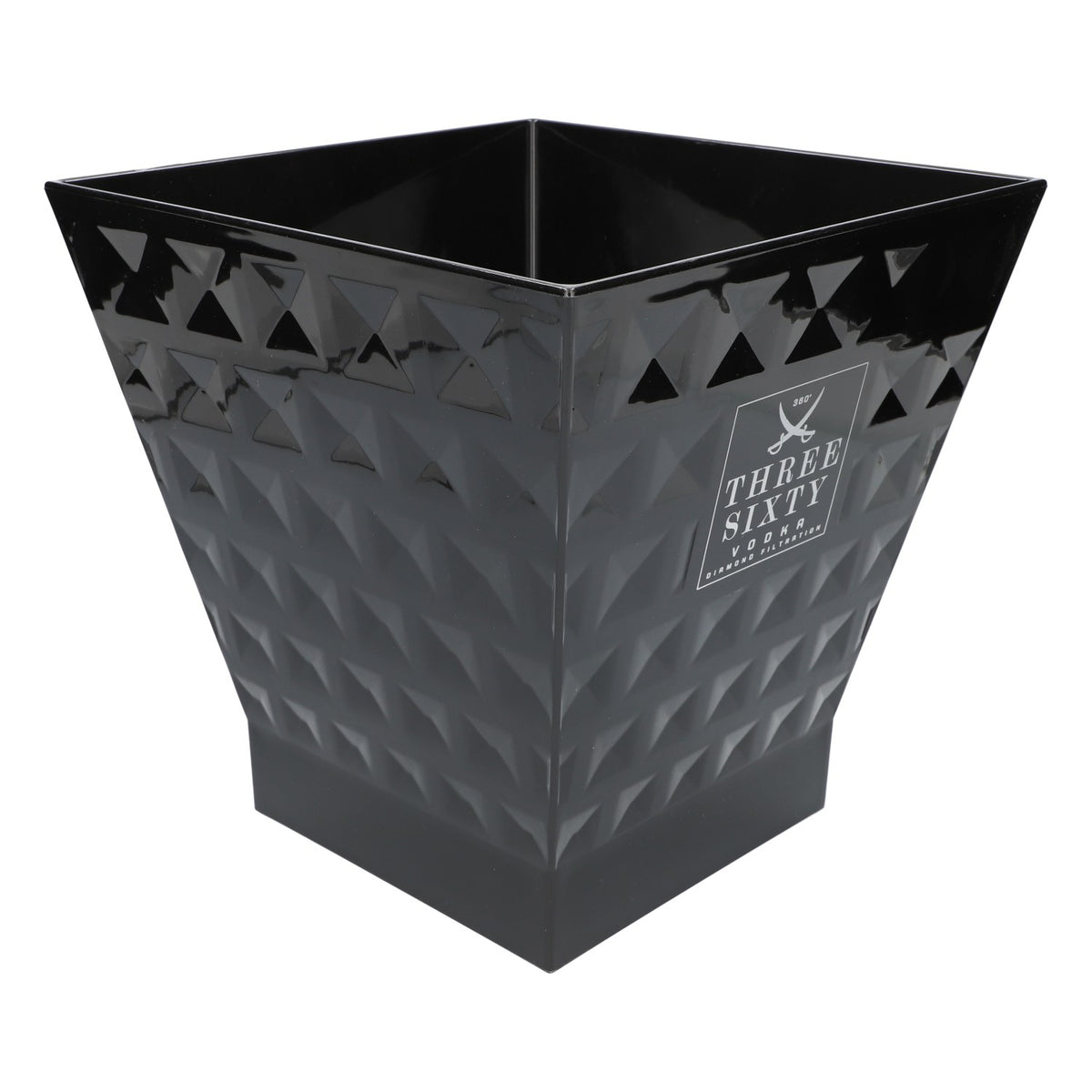 Three Sixty Raffredda bottiglie Design cristallo Raffredda bevande Contenitore per cubetti di ghiaccio – Vista 2