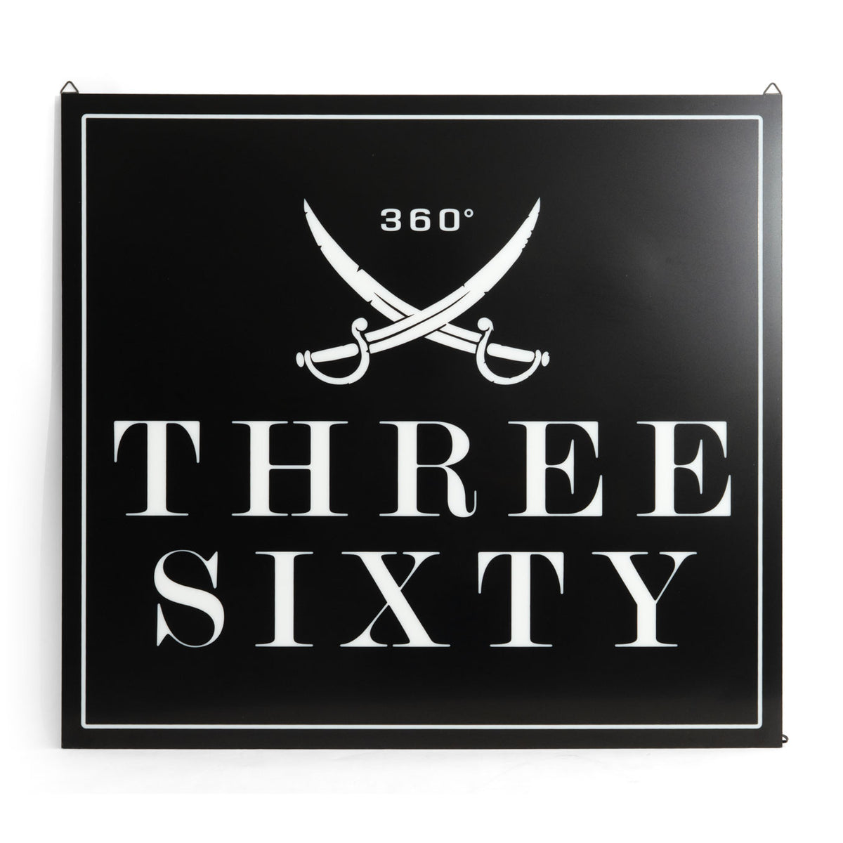 Three Sixty Insegna luminosa Luminated LED Wall Sign Square Logo Acrylic Deko – Vista 2