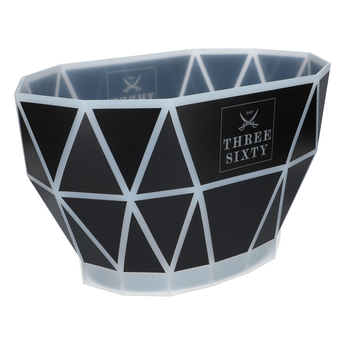 Three Sixty Vodka LED Raffreddatore Contenitore per cubetti di ghiaccio Raffreddatore per bottiglie Base ricaricabile – Vista 2