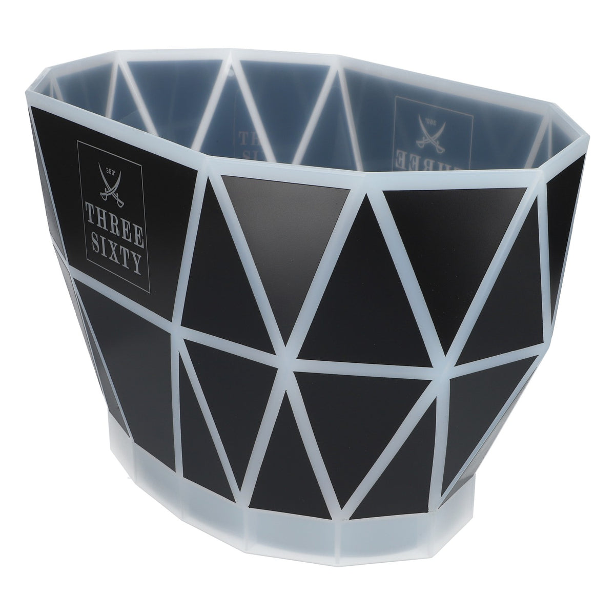 Three Sixty Vodka LED Raffreddatore Contenitore per cubetti di ghiaccio Raffreddatore per bottiglie Base ricaricabile – Vista 4