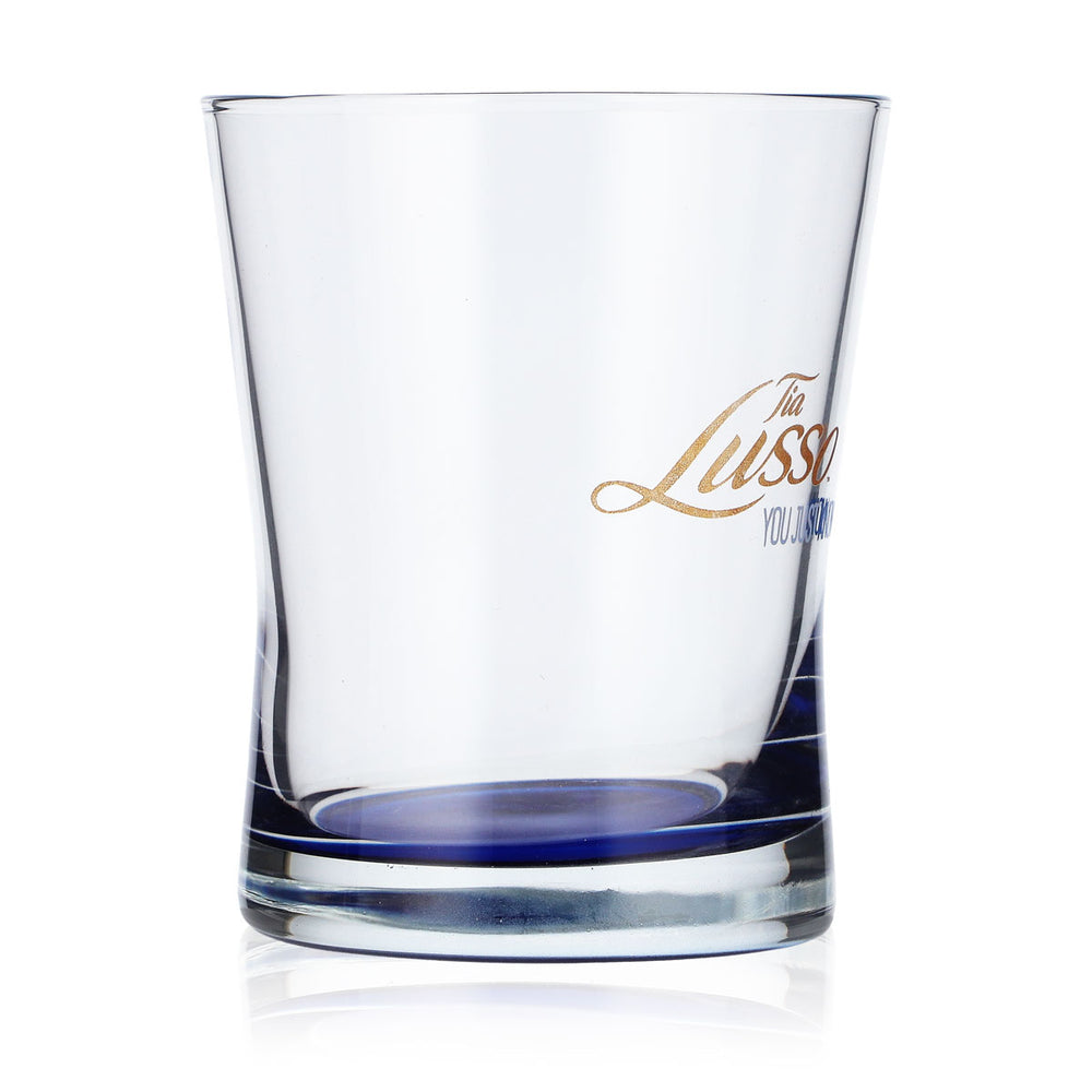 Tia Lusso Bicchiere da liquore 0,24 l Bicchiere da liquore tumbler con fondo blu You Just Know