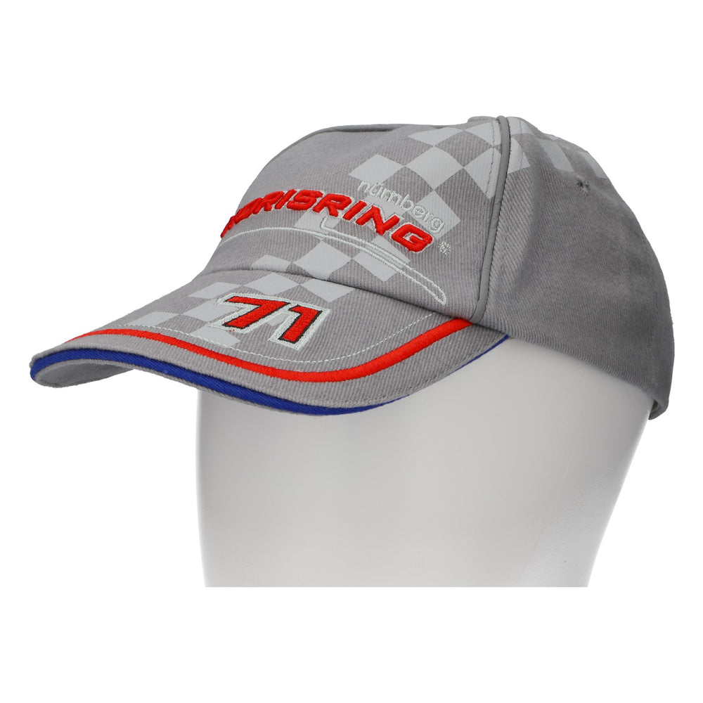Cappellino da baseball Tucher con visiera, grigio, Norisring Norimberga 71, regolabile, Motorsport