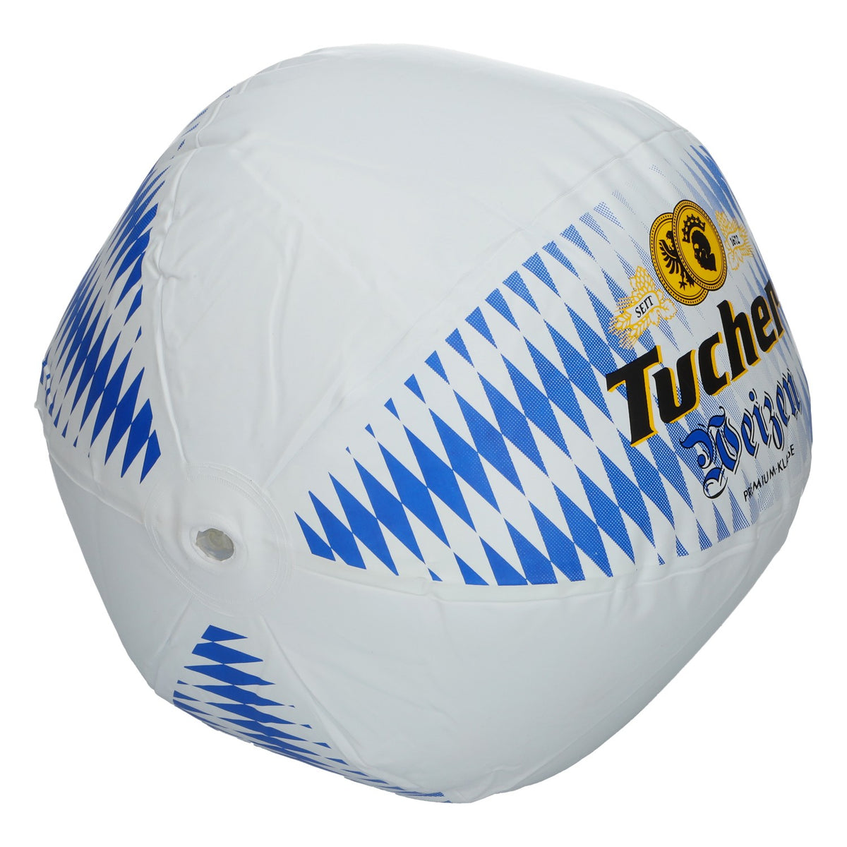 Pallone da spiaggia gonfiabile Tucher Bier, Ø 30 cm, bianco, gadget per tifosi – Vista 3