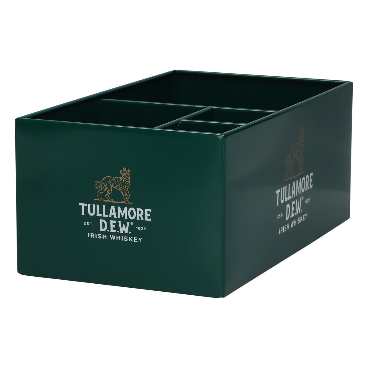 Tullamore Dew Whiskey Barcaddy 25,5x15x10,5 cm nuovo, in metallo verde – Vista 3