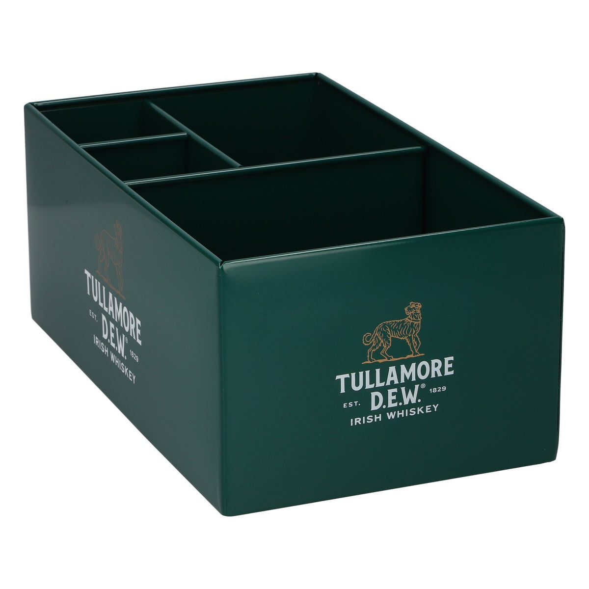 Tullamore Dew Whiskey Barcaddy 25,5x15x10,5 cm nuovo, in metallo verde – Vista 4