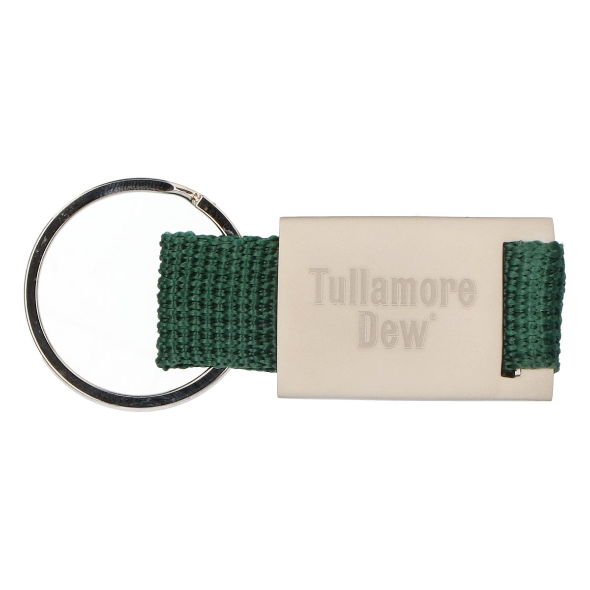 Tullamore Dew Whisky Portachiavi in acciaio inossidabile con ciondolo verde