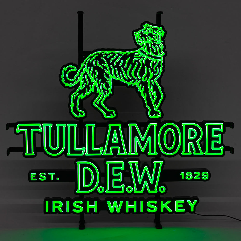 Insegna luminosa LED Tullamore Dew Whisky Insegna luminosa incl. alimentatore