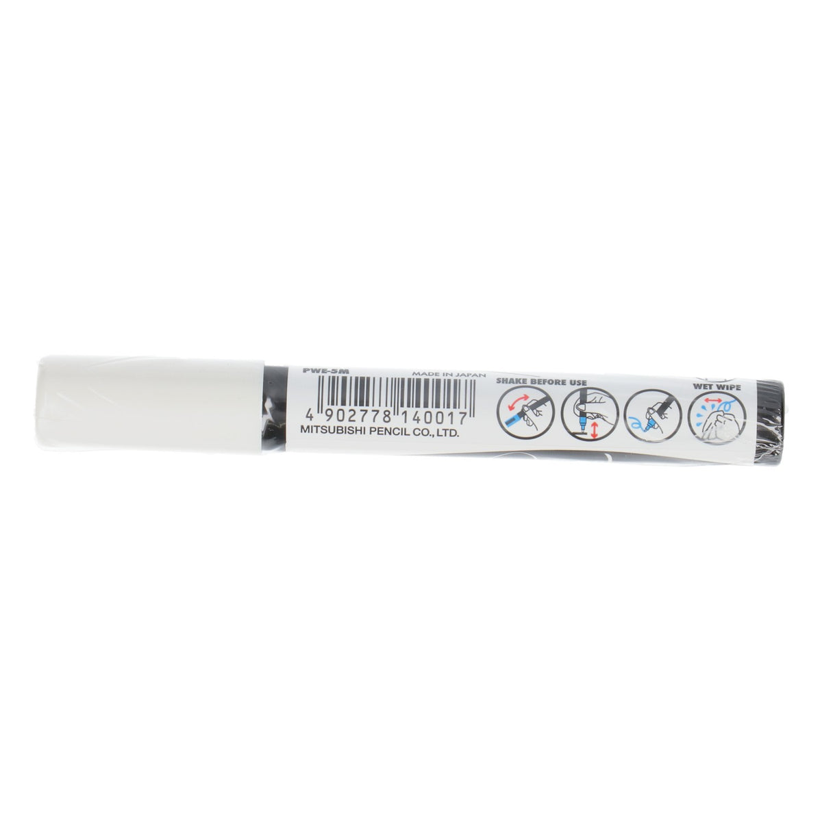 uni Gesso bianco in stick ChalkGlass Marker Medium Bullet Tip PWE-5M Lavagna – Vista 2