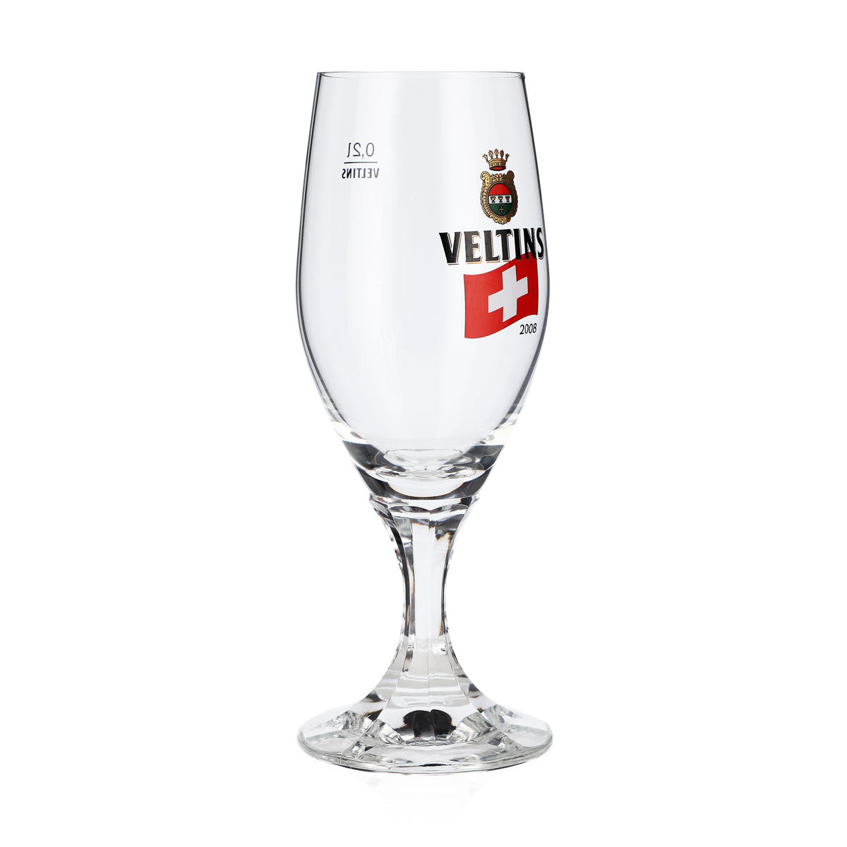 Bicchiere da birra Veltins da 0,2 l, bicchiere a coppa, edizione speciale Euro 2008 Svizzera, bicchiere da birra, bicchiere da Pils – Vista 2