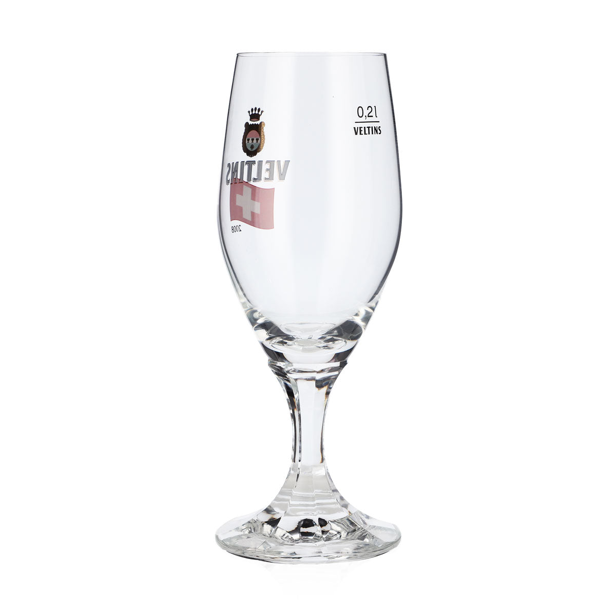 Bicchiere da birra Veltins da 0,2 l, bicchiere a coppa, edizione speciale Euro 2008 Svizzera, bicchiere da birra, bicchiere da Pils – Vista 3