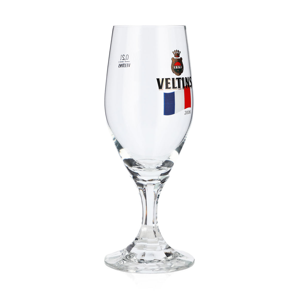 Bicchiere da birra Veltins da 0,2 l, bicchiere a coppa, edizione speciale Mondiali 2006 in Francia, bicchiere da birra da una pinta – Vista 2
