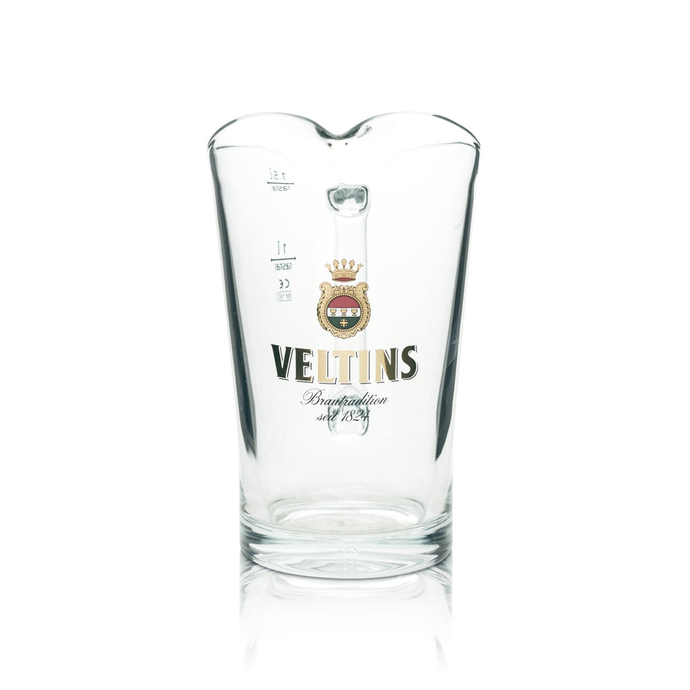 Boccale da birra Veltins 1,5 l Rastal con beccuccio Caraffa in vetro 1500 ml Bicchiere da birra