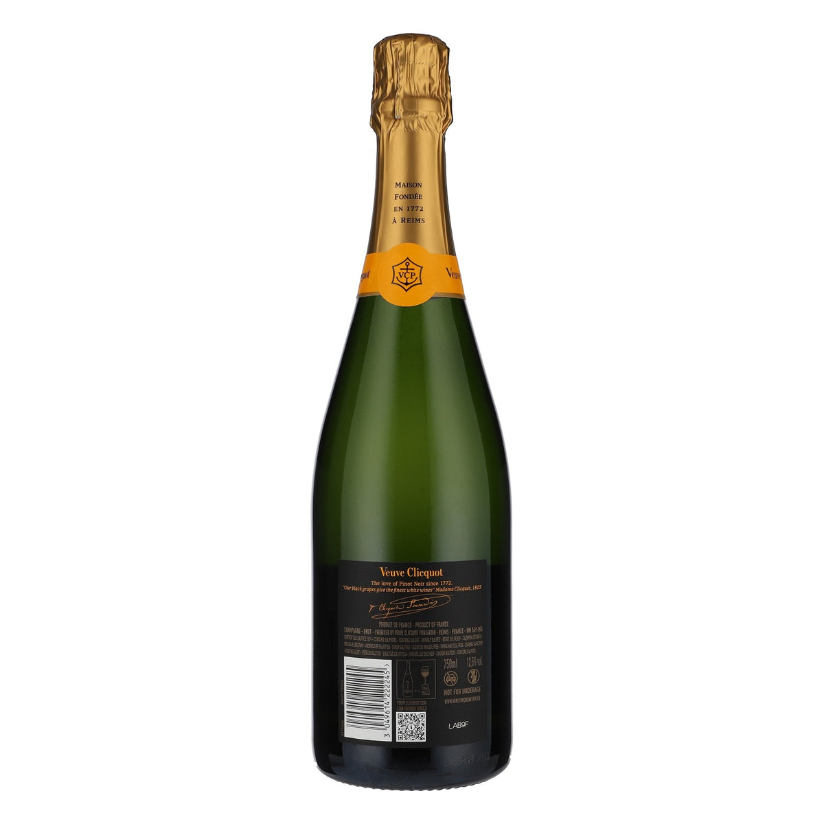 Bottiglia di champagne Veuve Clicquot 0,75 l 12,5% vol. Brut – Vista 3