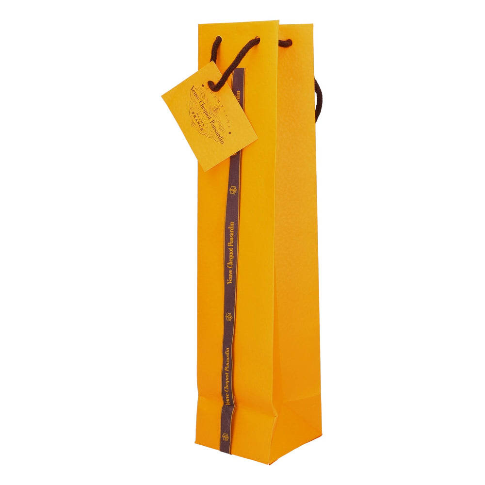 Borsa per bottiglia di champagne Veuve Clicquot con nastro 750 ml arancione