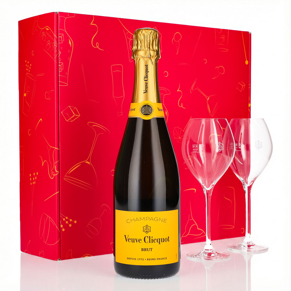 Set regalo champagne Veuve Clicquot 0,75 l 12,5% + flûte 0,1 l panciuta I Rosa