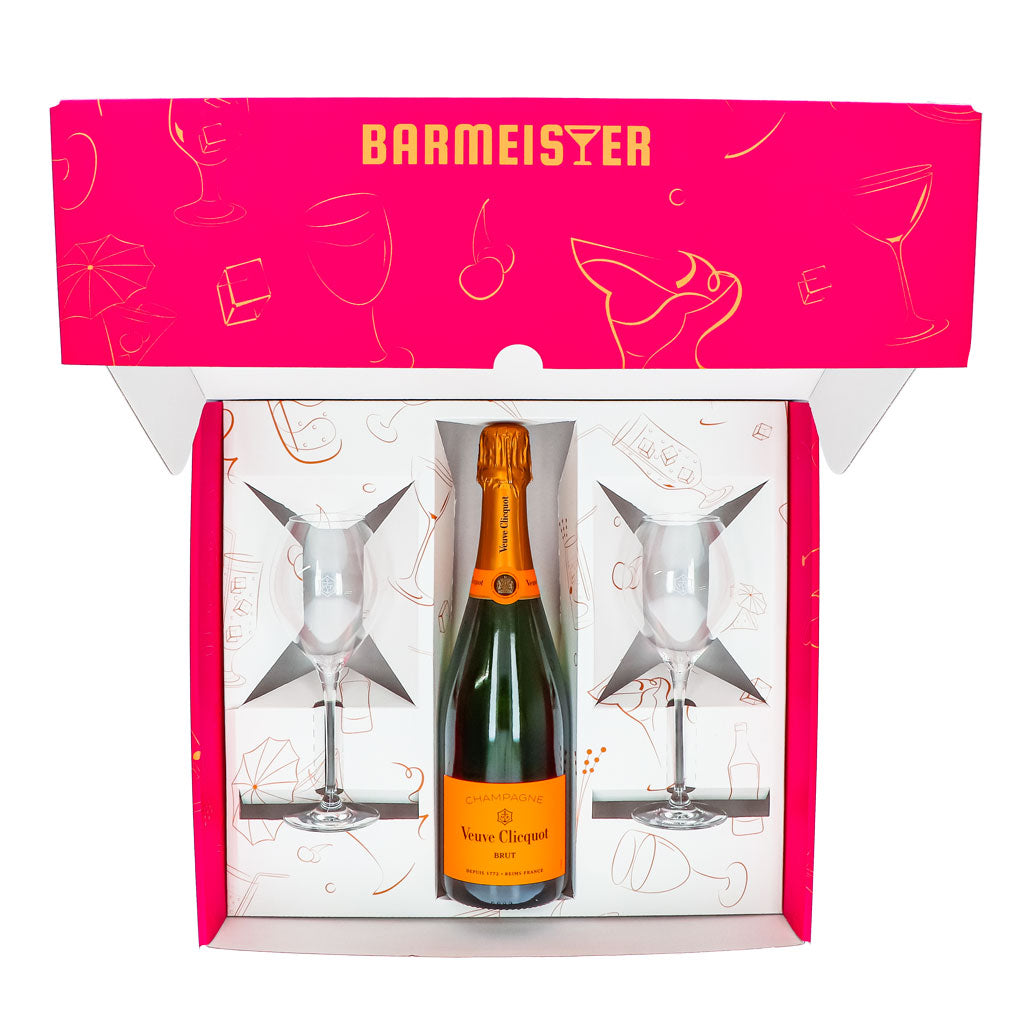 Set regalo champagne Veuve Clicquot 0,75 l 12,5% + flûte 0,1 l panciuta I Rosa – Vista 3