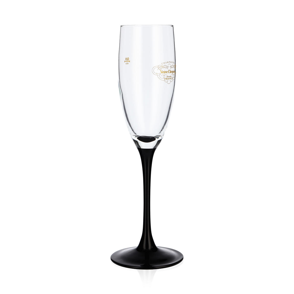 Bicchiere da champagne Veuve Clicquot edizione speciale 0,1 l flûte con base nera – Vista 2