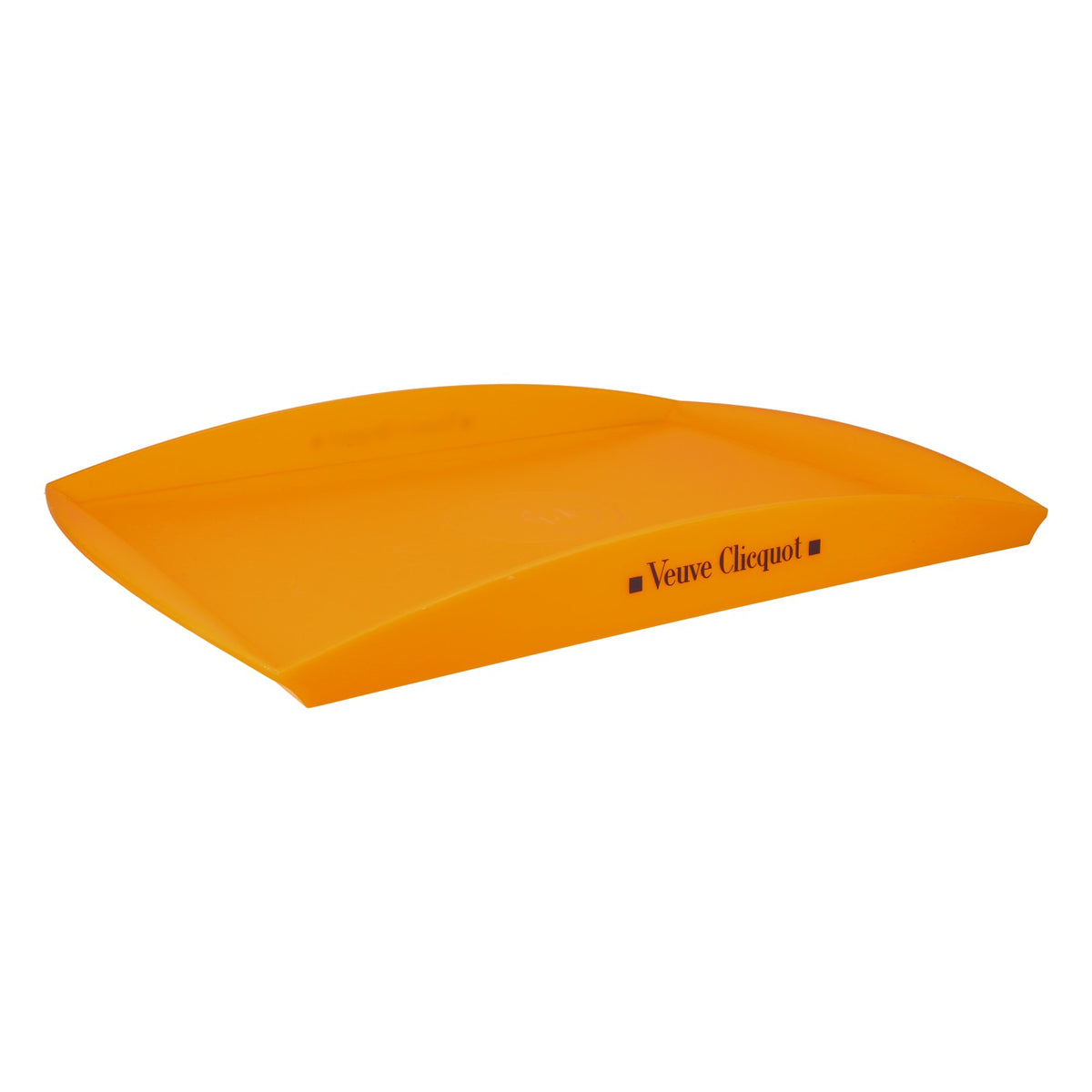 Vassoio da portata per champagne Veuve Clicquot Deluxe in plastica arancione