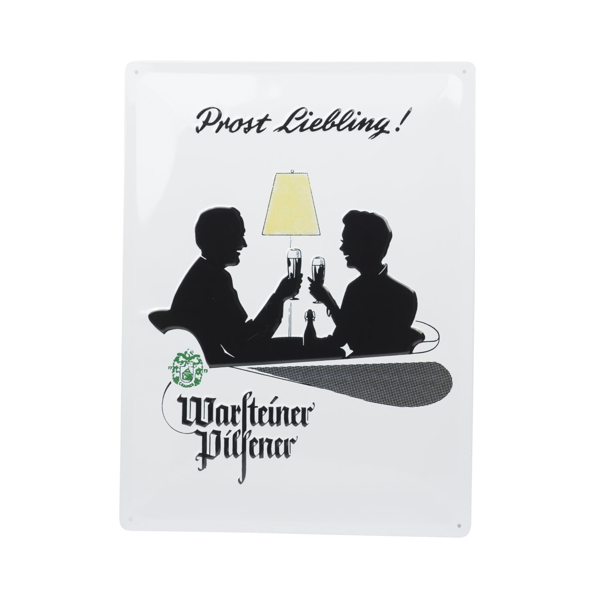 Targa in metallo Warsteiner Bier 40x30 Prost Liebling Targa da parete in metallo Stile retrò