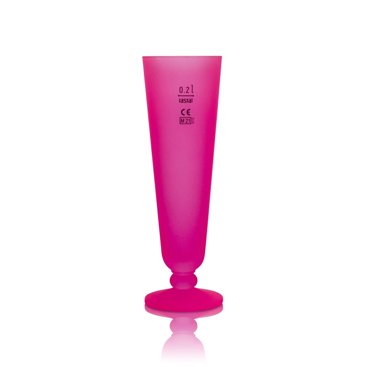 Bicchiere da birra Warsteiner 0,2 l Neon Tulipano rosa Coppa Bicchieri da collezione Edizione Pride Rosa – Vista 2