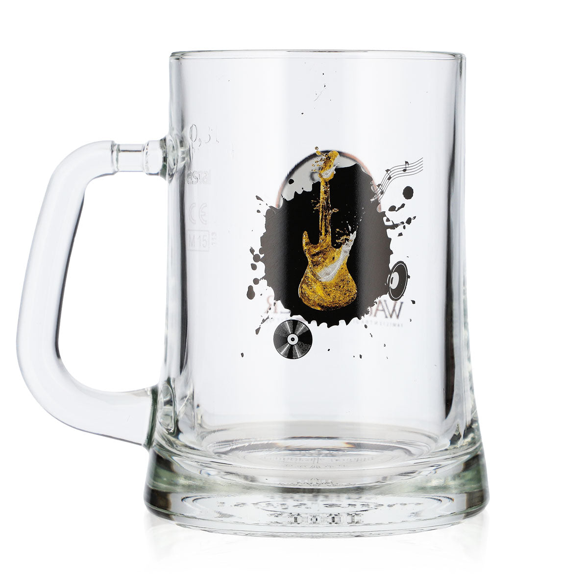 Bicchiere da birra Warsteiner da 0,3 l, design musicale in edizione limitata "Chitarra" Rastal – Vista 3