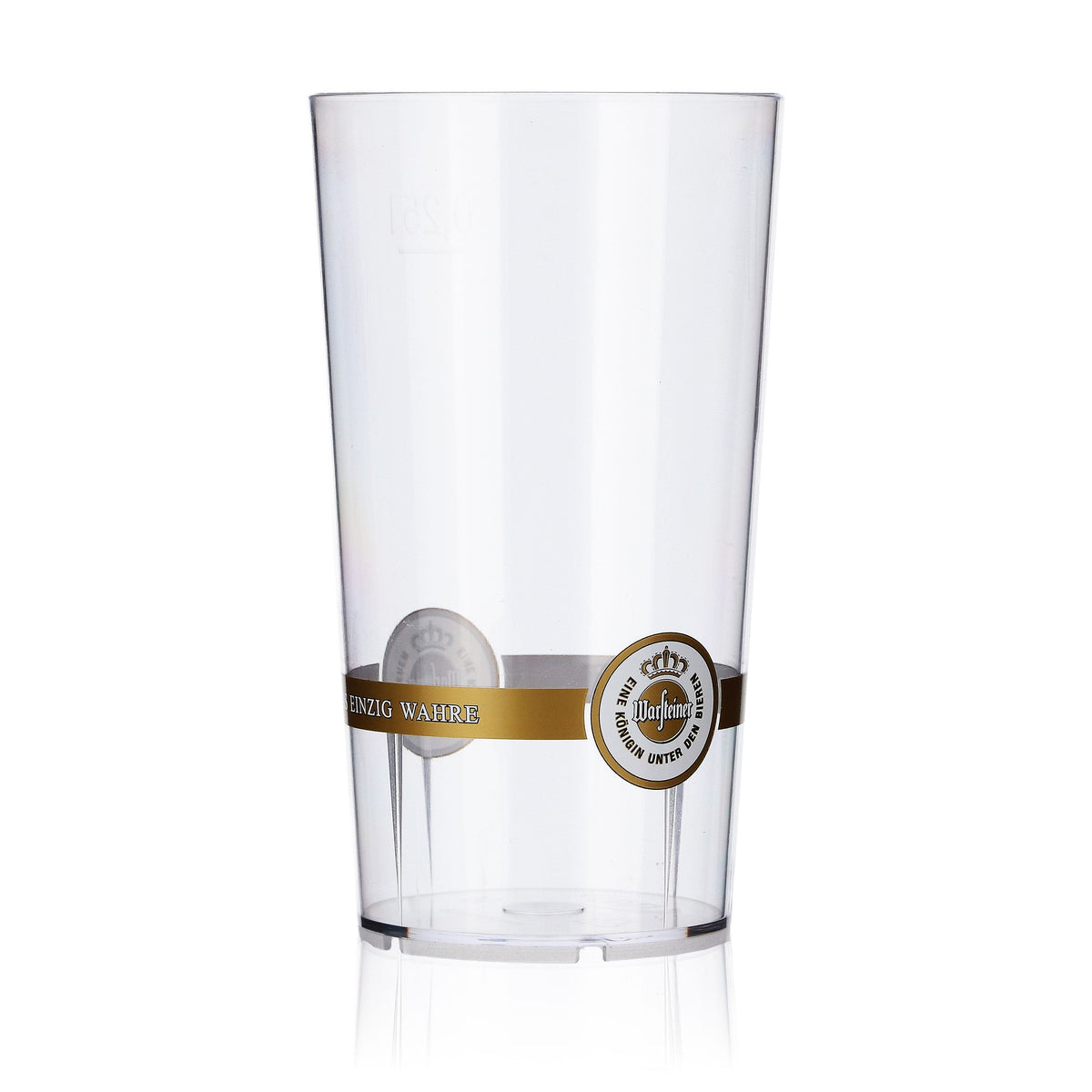 6 bicchieri da birra Warsteiner da 0,25 l, riutilizzabili, con logo sul fondo e anello – Vista 3