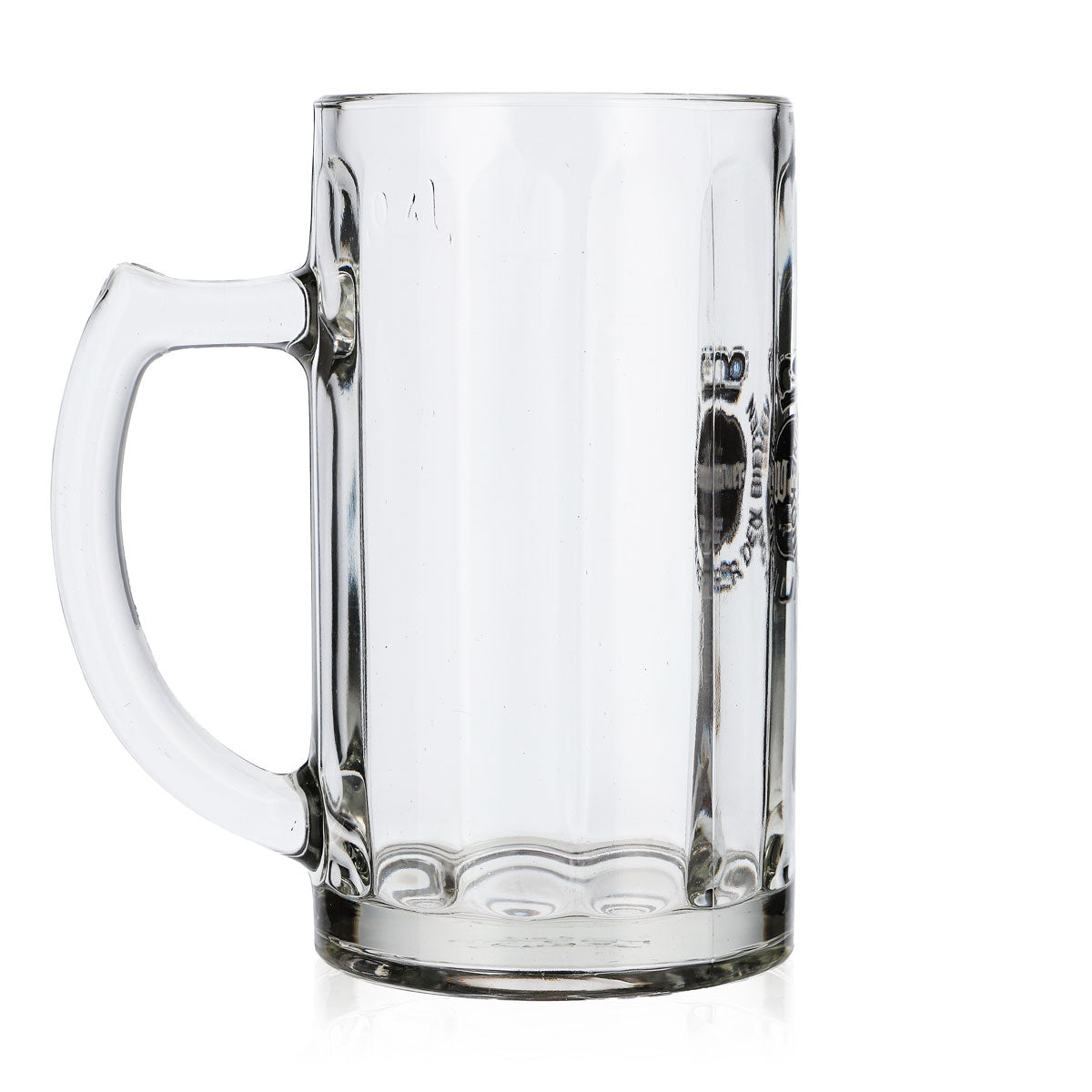 Bicchiere da birra Warsteiner Bicchiere da birra Bierseidel 0,4 l Rilievo longitudinale Logo argentato – Vista 3