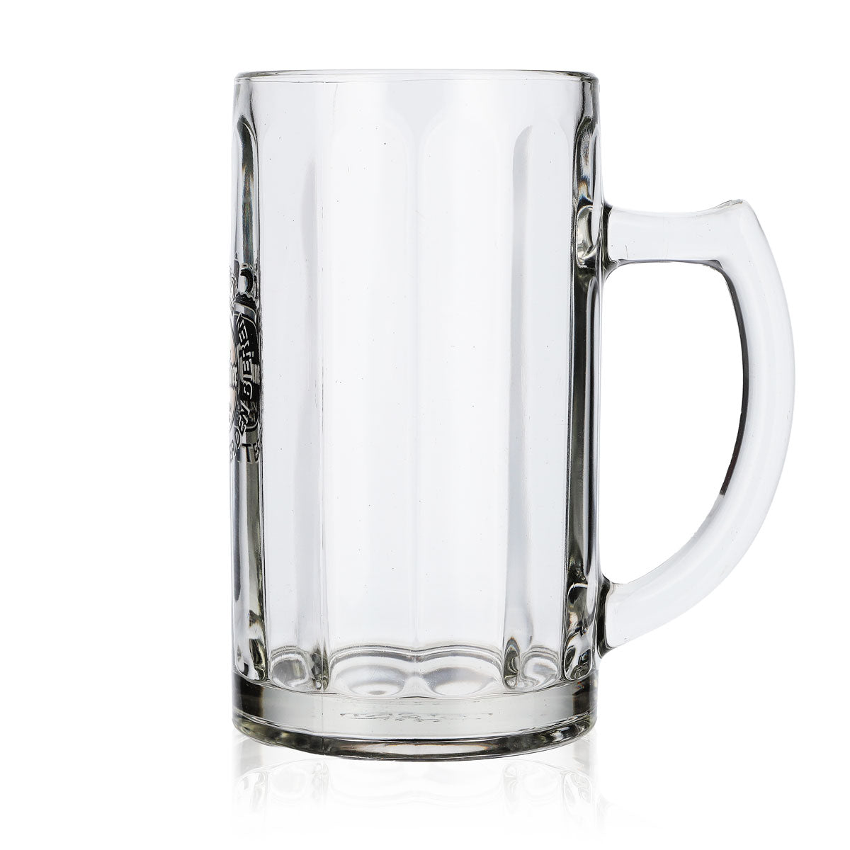 Bicchiere da birra Warsteiner Bicchiere da birra Bierseidel 0,4 l Rilievo longitudinale Logo argentato – Vista 5