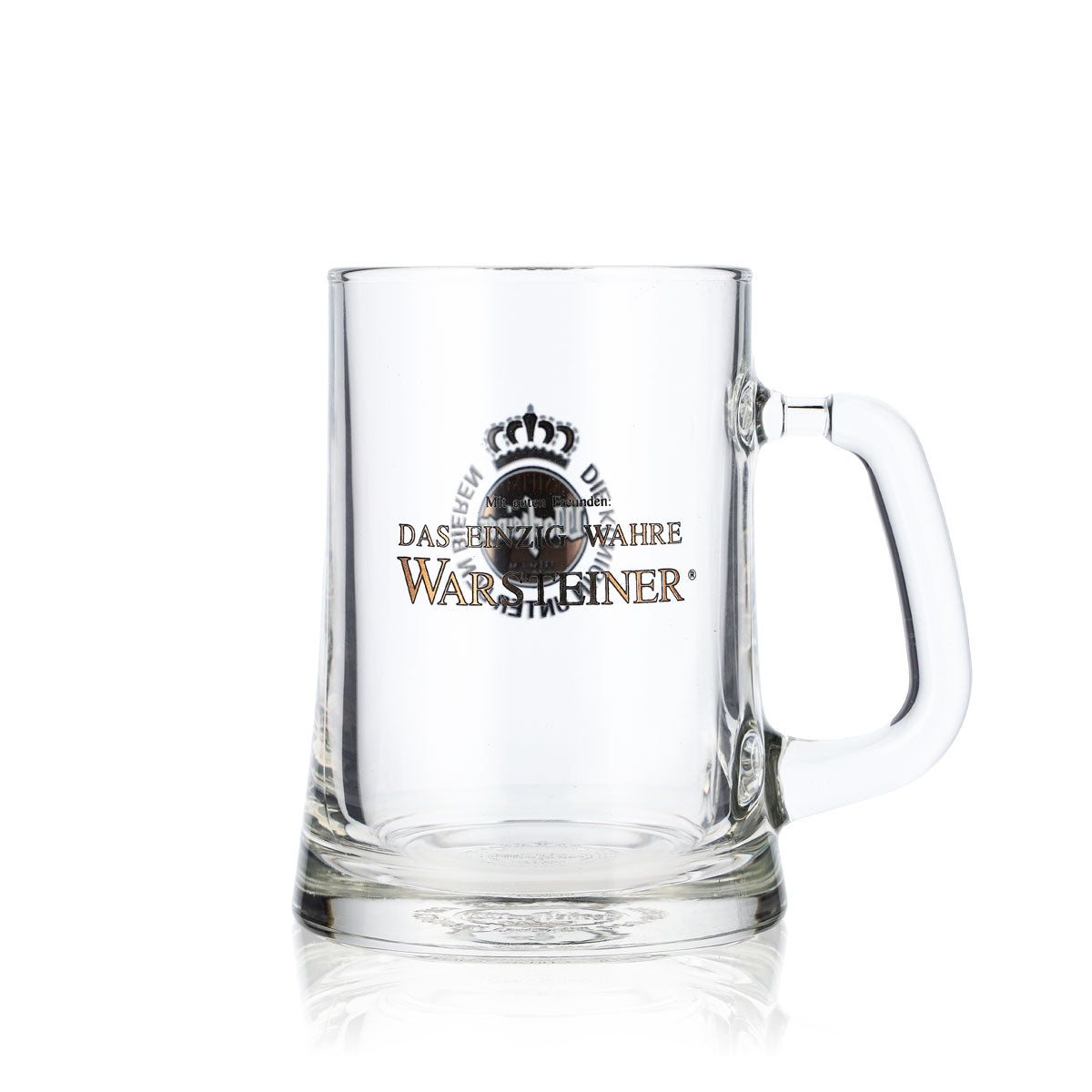 Bicchiere da birra Warsteiner Krug Bierseidel Humpen 0,3 l Edizione speciale "Amicizia e festa"