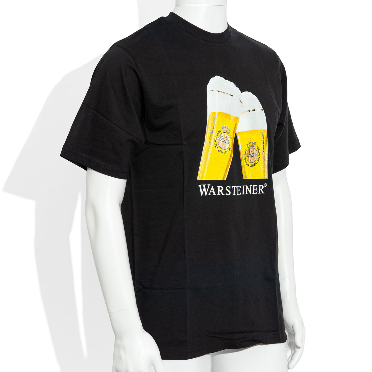 Maglietta in cotone nera con motivo “Warsteiner Bier Glas New Collection”, taglia M – Vista 2