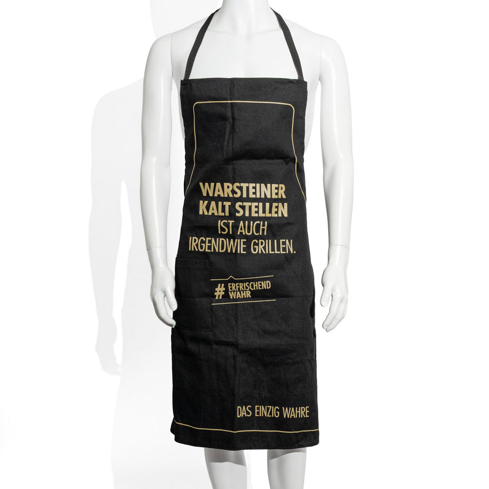Grembiule Warsteiner Bier Grembiule da cameriere Grembiule da barbecue Grembiule da bistrot nero