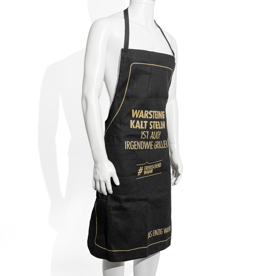Grembiule Warsteiner Bier Grembiule da cameriere Grembiule da barbecue Grembiule da bistrot nero – Vista 2