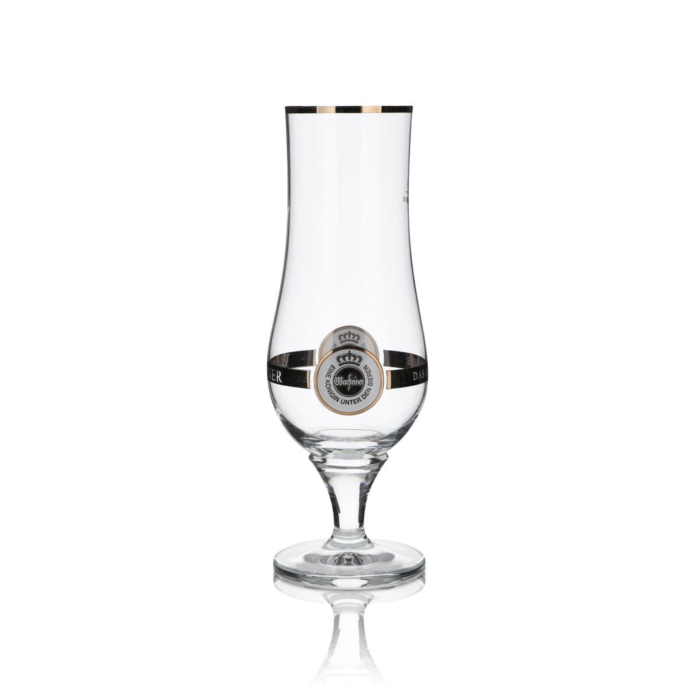 Bicchiere da birra Warsteiner Pilstulpe 0,4 l bicchiere a calice con bordo dorato e forma sferica Birrificio Gastronomia