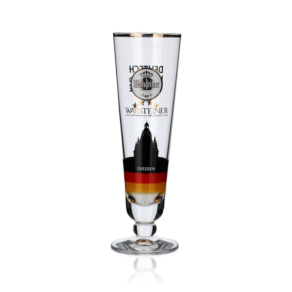 Bicchiere da collezione Warsteiner 0,2 l Coppa Dresda Germania Edizione speciale calcio